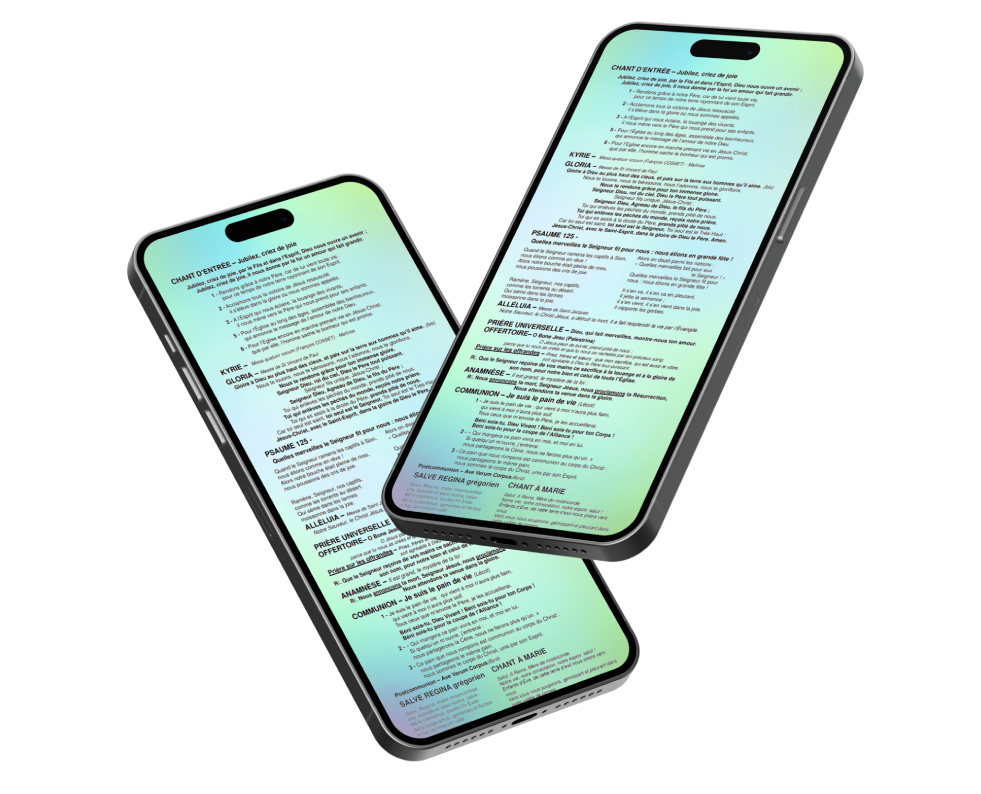 Illustration de l'application Ecce Missa